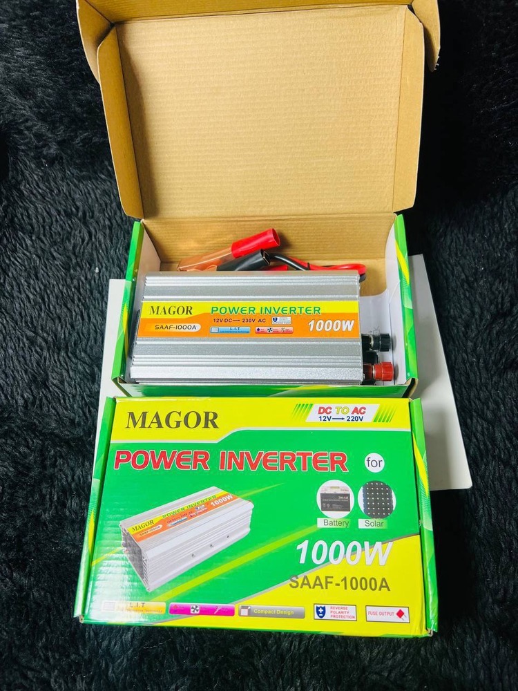 ​اینورتر و مبدل برق 1000 وات ماژور (MAGOR) مدل SAAF-1000A - تبدیل 12 به 220 ولت