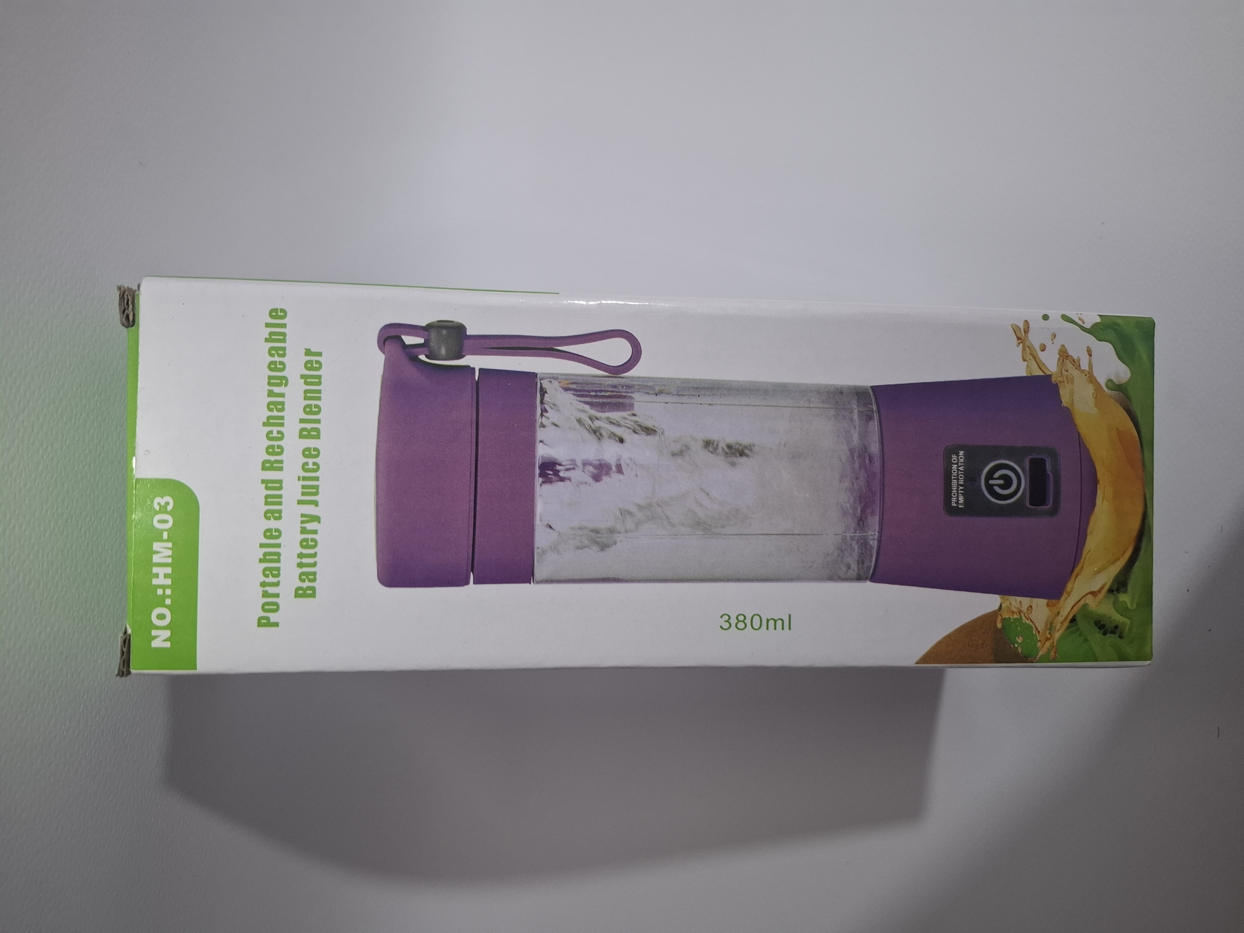 ​مخلوط‌کن و شیکر شارژی مسافرتی مدل HM-03 (گنجایش ۳۸۰ میلی‌لیتر)
