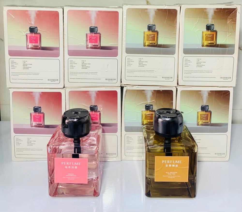 دستگاه خوشبوکننده شارژی و پخش‌کننده اسانس طرح ادکلن مدل Perfume