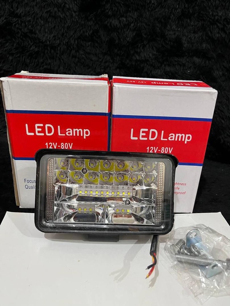 چراغ کار LED آفرودی مستطیلی دو حالته 12 تا 80 ولت | ضد آب و ضد گرد و غبار