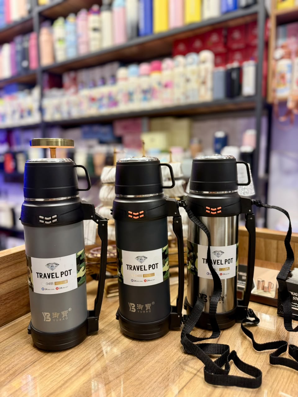 فلاسک مسافرتی دوجدار استیل یوبائو (YUBAO Travel Pot) - حجم 1200 میلی لیتر