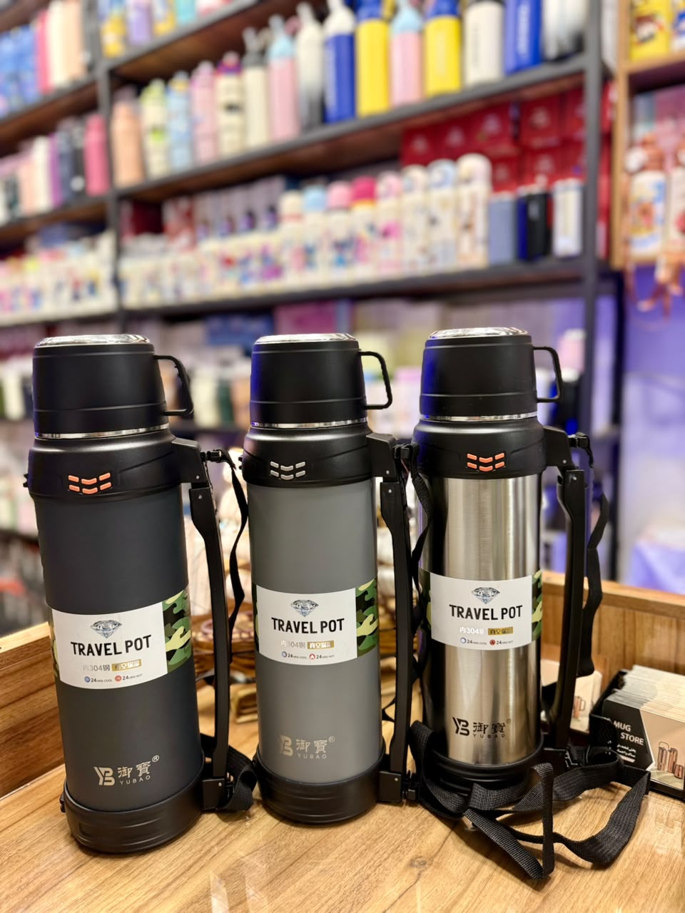 فلاسک مسافرتی استیل دوجدار یوبائو (YUBAO Travel Pot) - عایق خلاء با حفظ دمای ۲۴ ساعته