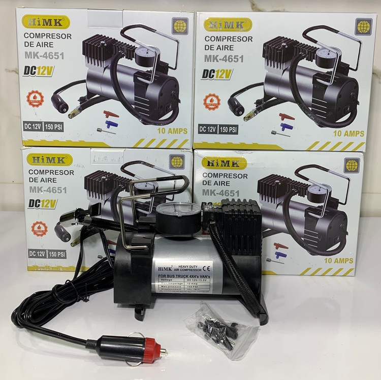 پمپ باد فندکی خودرو هایمک (HiMK) تک سیلندر مدل MK-4651