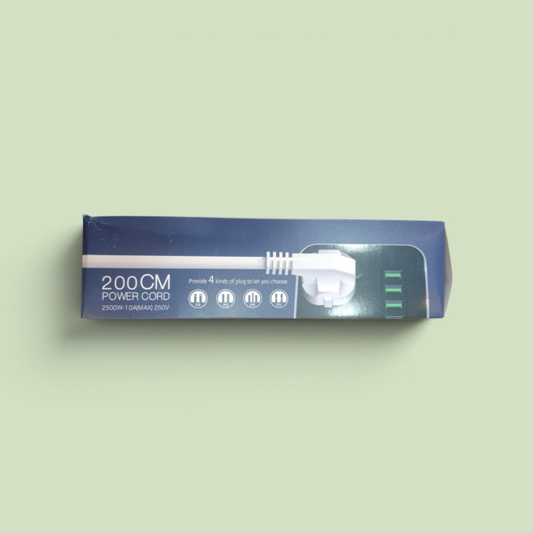 چندراهی برق ۶ پورت USB مدل R05 با ۳ پریز برق، توان ۲۵۰۰ وات و کابل ۲ متری