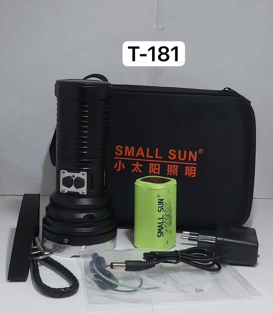 چراغ قوه شارژی اسمال سان مدل Small Sun ZY-T181 (به همراه کیف ضدضربه و پک باتری اصلی)