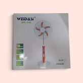 پنکه شارژی ایستاده ویداسی مدل WEIDASI WD-248 (سایز ۱۸ اینچ)
