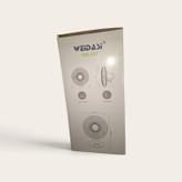 پنکه شارژی رومیزی ویداسی WEIDASI مدل WD-257، سایز ۱۴ اینچ با چراغ LED