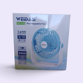 پنکه شارژی و رومیزی ویداسی مدل WEIDASI WD-226 با چرخش ۳۶۰ درجه