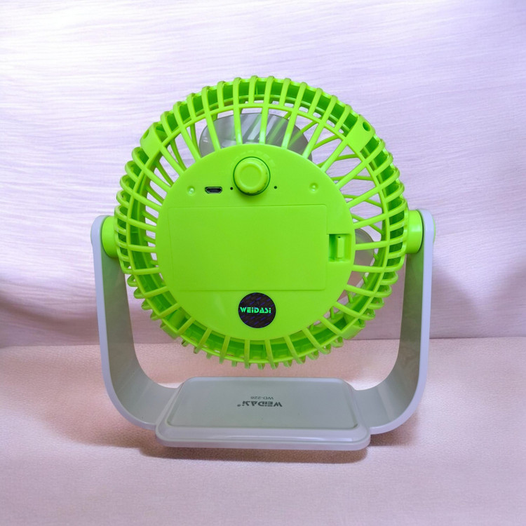 پنکه شارژی و رومیزی ویداسی مدل WEIDASI WD-226 با چرخش ۳۶۰ درجه